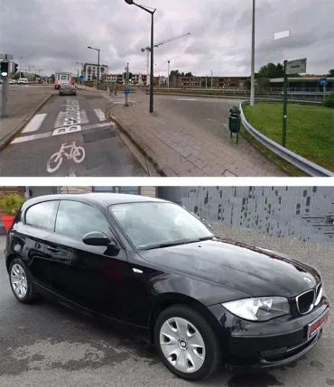 Vue d'ensemble de la Vue d'ensemble de la Accident et délit de fuite à Auderghem